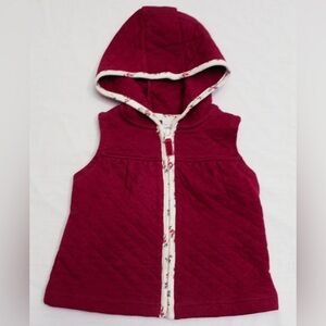 Carter’s Burgundy Hooded Vest 12 Months